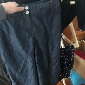 Size 14 apostrophe dark wash wide leg jeans